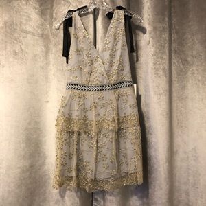 Self Portrait Mesh Mini Dress Size 4